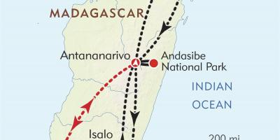 Антананариву, Madaqaskar xəritəsi